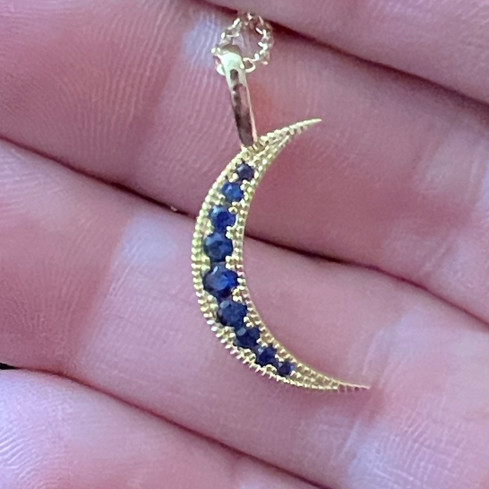20” Melinda Maria necklace & half moon pendant